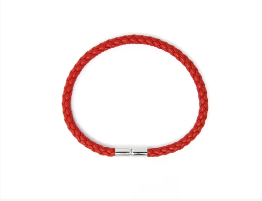 Keva Red Braided Bracelet - Gabrielle's Biloxi