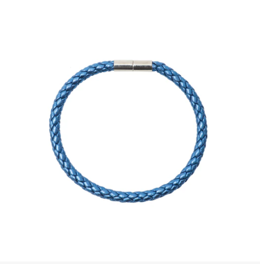 Keva Blue Shimmer Braided Bracelet - Gabrielle's Biloxi