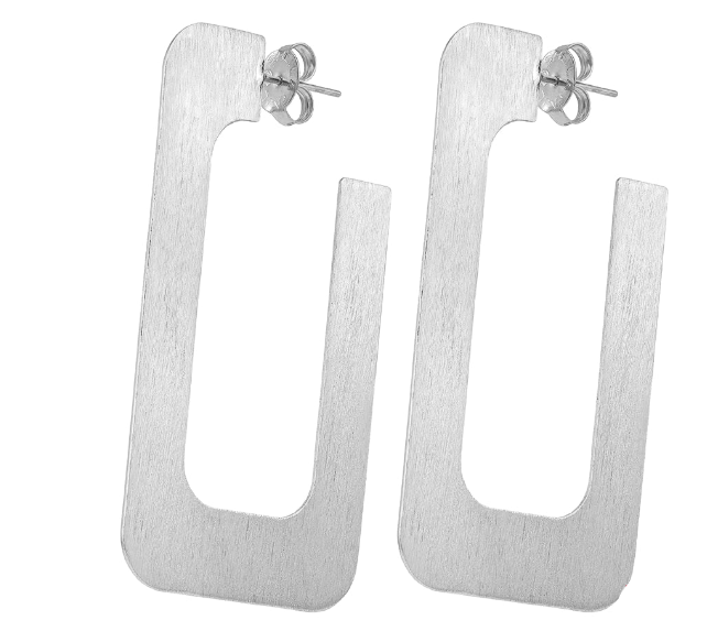 Sheila Fajl Small Vada Hoops - Silver - Gabrielle's Biloxi