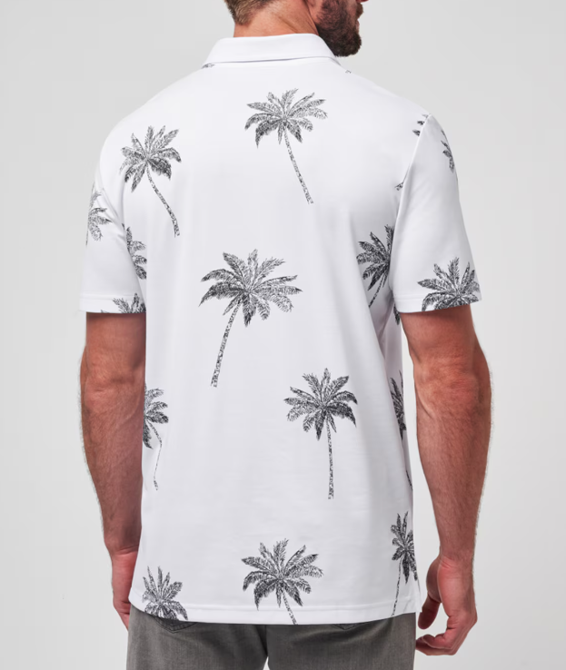 Travis Mathew Mesic Polo - White - Gabrielle's Biloxi