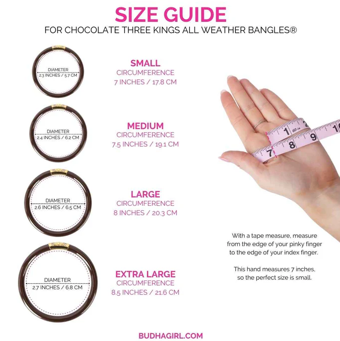 BuDhaGirl Three Kings Bangles Medium - Chocolate - Gabrielle's Biloxi