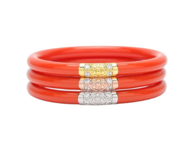 BuDhaGirl Three Kings Bangles Medium - Coral - Gabrielle's Biloxi