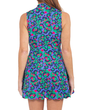 Emily McCarthy Varsity Orchid Dress - Freckle Spot Cheetah - Gabrielle's Biloxi