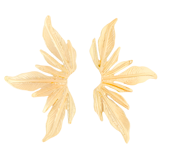 The Nia Leaf Flair Studs - Gabrielle's Biloxi