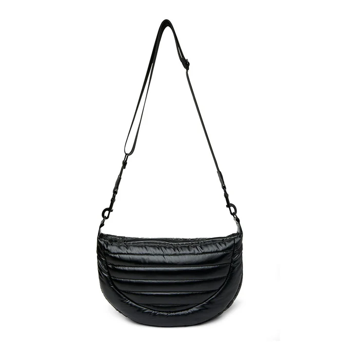 Think Royln Elton Hobo Cross Body (Black on Black) - Pearl Black - Gabrielle's Biloxi