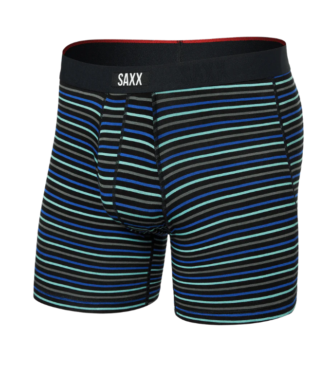 Saxx Vibe Xtra Boxer Brief Fly - Gent's Stripe Sport Blue - Gabrielle's Biloxi