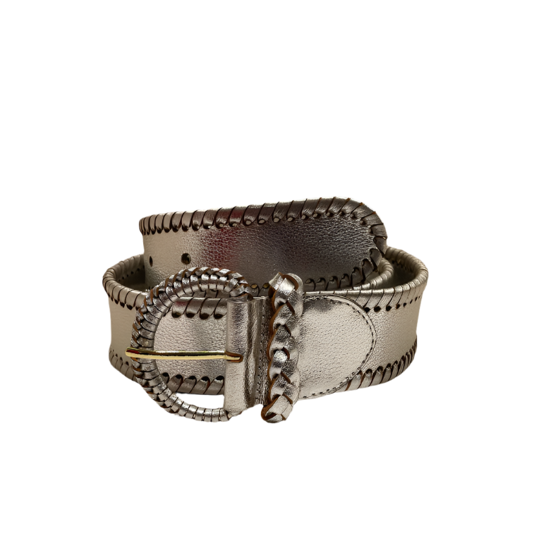 Lanhtropy Carol Leather Belt - Silver - Gabrielle's Biloxi