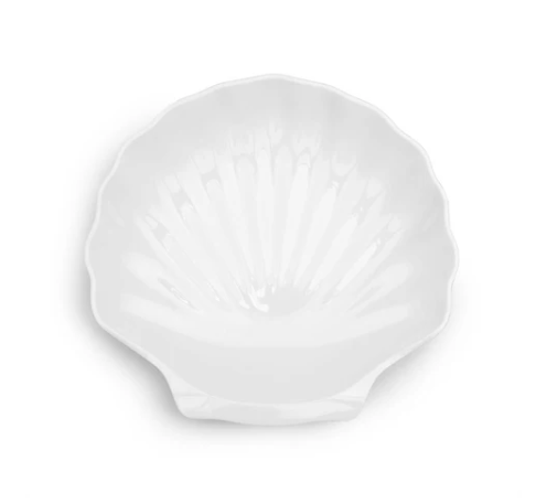 White 16" Shell Melamine Serving Platter - Gabrielle's Biloxi