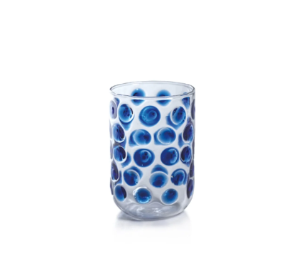 Airelles Glass Tumbler - Blue - Gabrielle's Biloxi