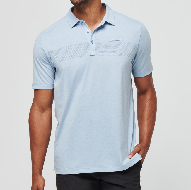 Travis Mathew Jungle Pyramid - Heather Ash Blue - Gabrielle's Biloxi