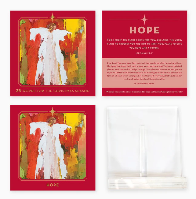 Anne Neilson 25 Words for the Christmas Season with Acrylic Stand - Gabrielle's Biloxi