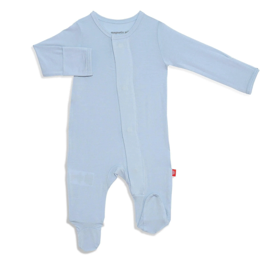 Magnetic Me Baby Blue Modal Magnetic Footie - Gabrielle's Biloxi