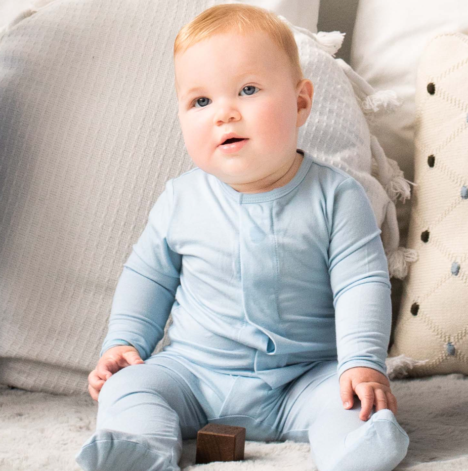 Magnetic Me Baby Blue Modal Magnetic Footie - Gabrielle's Biloxi