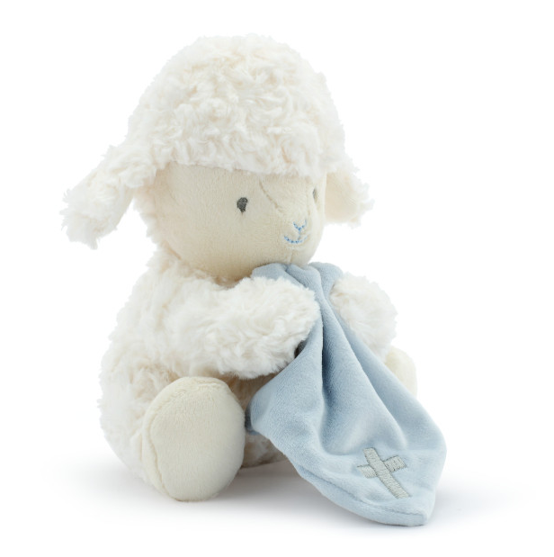 Demdaco Blue Jesus Loves Me Mechanical Lamb - Gabrielle's Biloxi