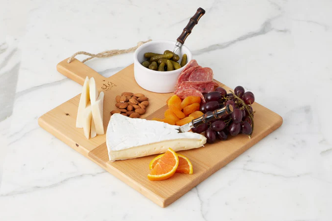 Square Pine Charcuterie Board, Small - Gabrielle's Biloxi