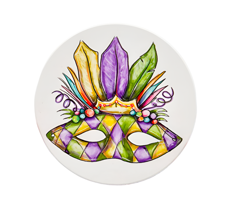 Carnival Mask Coaster - Gabrielle's Biloxi