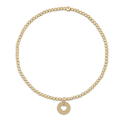 Enewton Classic Gold 2mm Bead Bracelet - Love Small Gold Disc - Gabrielle's Biloxi