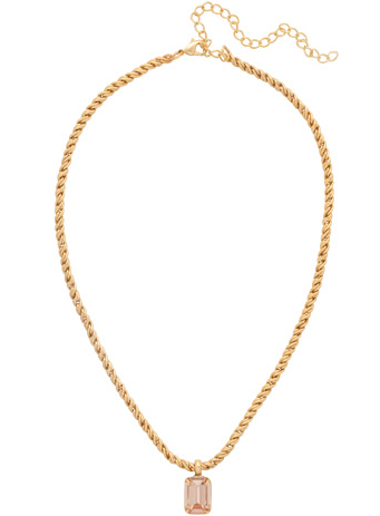 Sorrelli Emerald Rope Chain Pendant Necklace - Golden Goddess - Gabrielle's Biloxi