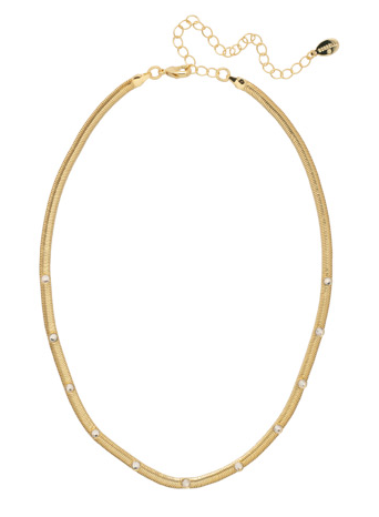 Sorrelli Mini Studded Juna Tennis Necklace -Crystal - Gabrielle's Biloxi