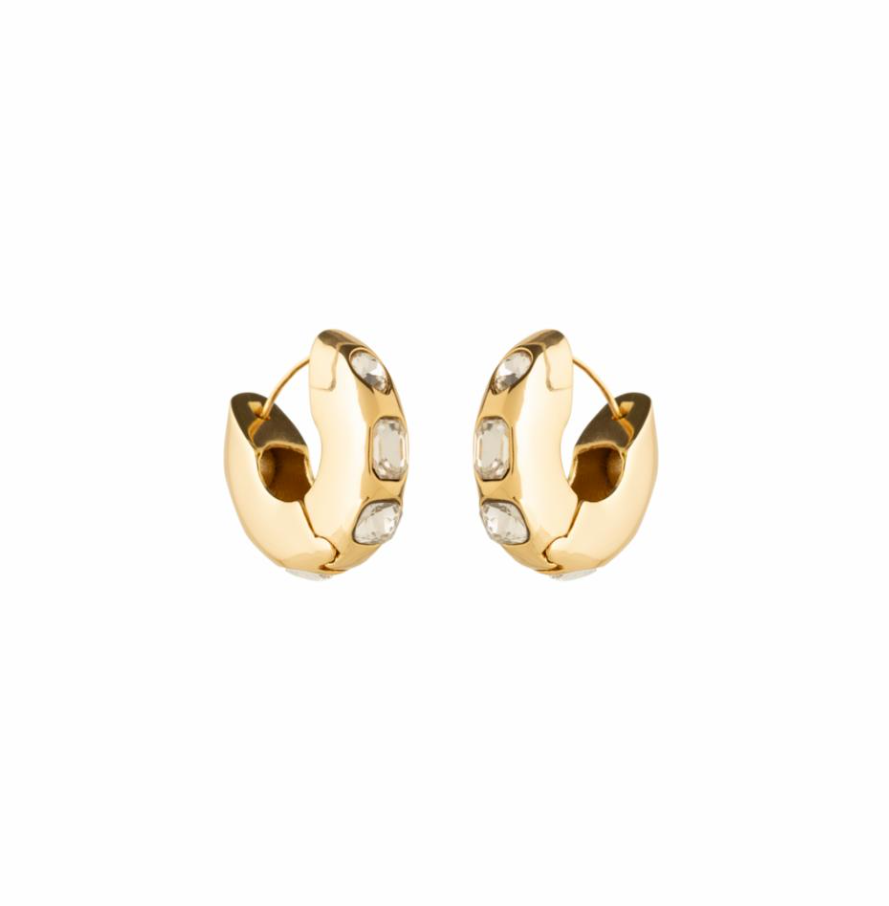 Mignonne Gavigan Ludlow Hoops - Gold/Clear - Gabrielle's Biloxi
