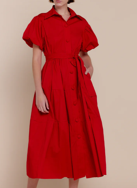 Sofia Astrid Dress - Red - Gabrielle's Biloxi