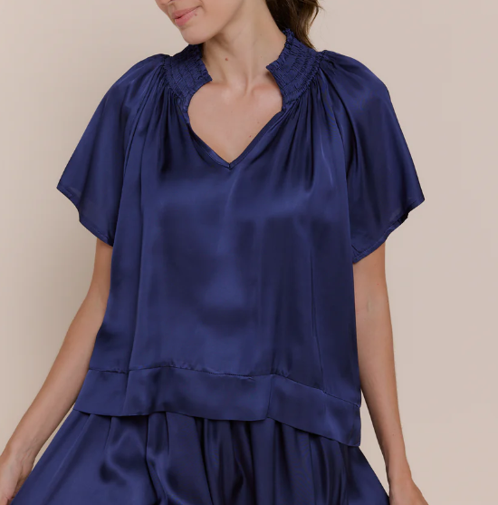 Sofia Brianna Top - Navy - Gabrielle's Biloxi
