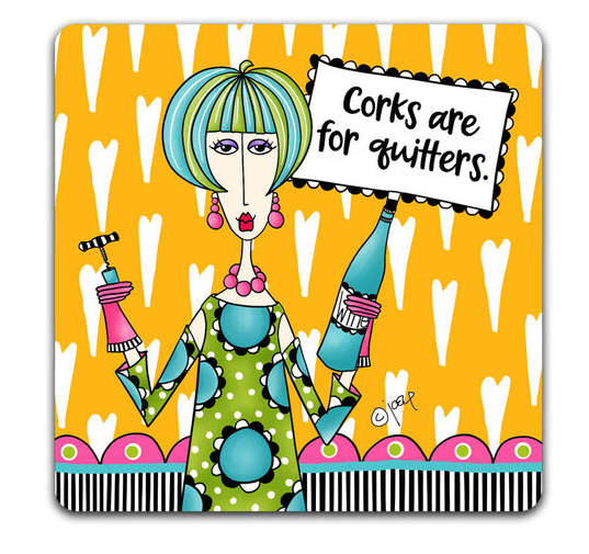 Corks are For Quitters Napkin - Gabrielle's Biloxi