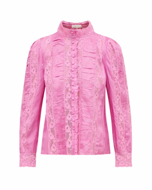 Love Shack Fancy Jacque Top - Tulip Pink - Gabrielle's Biloxi