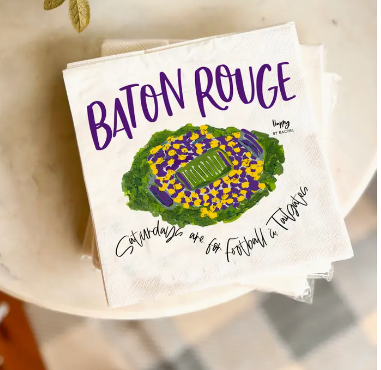 Baton Rouge Tailgate Napkins - 20/pack - Gabrielle's Biloxi