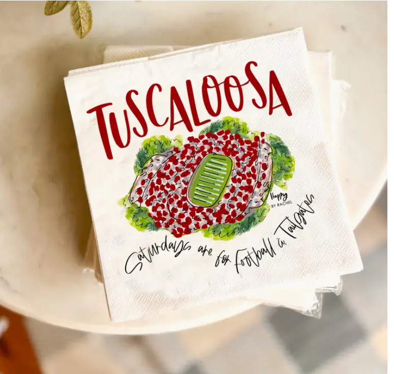 Tuscaloosa Tailgate Napkins - 20/pack - Gabrielle's Biloxi