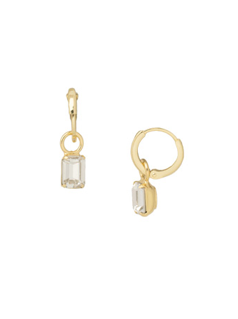 Sorrelli Octavia Huggie Hoop Earrings - Crystal - Gabrielle's Biloxi