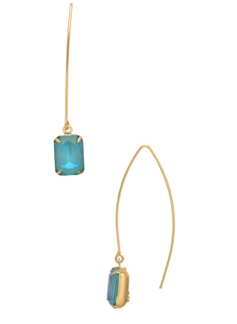 Sorrelli Bobbi Threader Hoop Earrings - Summer Blue Delite - Gabrielle's Biloxi