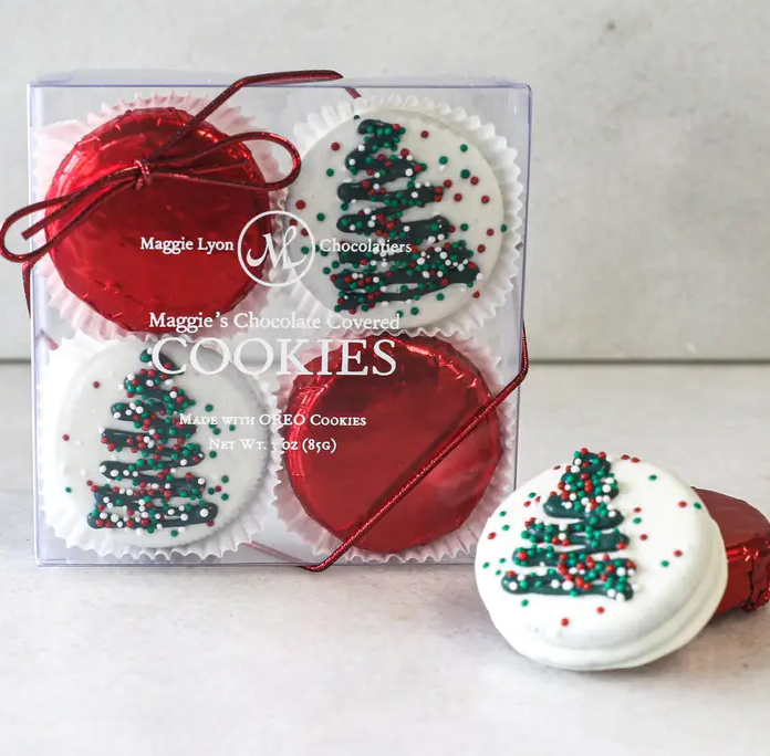 Christmas Tree Oreos - Gabrielle's Biloxi