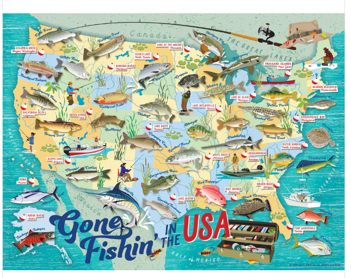 Gone Fishin' in the USA Puzzle - Gabrielle's Biloxi