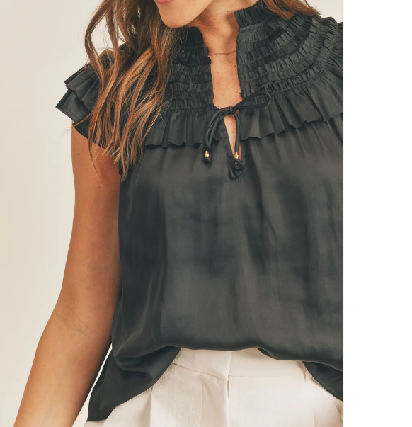 Freya Top - Black - Gabrielle's Biloxi