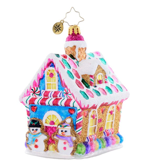 Christopher Radko Candy Coated Cottage - Gabrielle's Biloxi