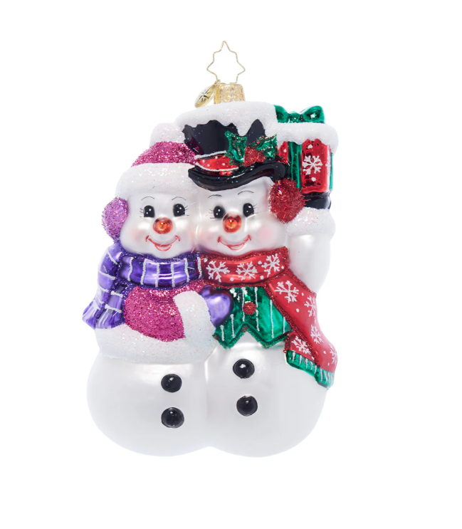 Christopher Radko Snow Couple - Gabrielle's Biloxi