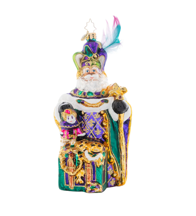 Christopher Radko Mardi Gras Claus - Gabrielle's Biloxi