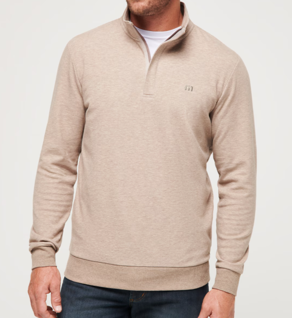 Travis Mathew Cloud Quarter Zip 2.0 - Portabella - Gabrielle's Biloxi