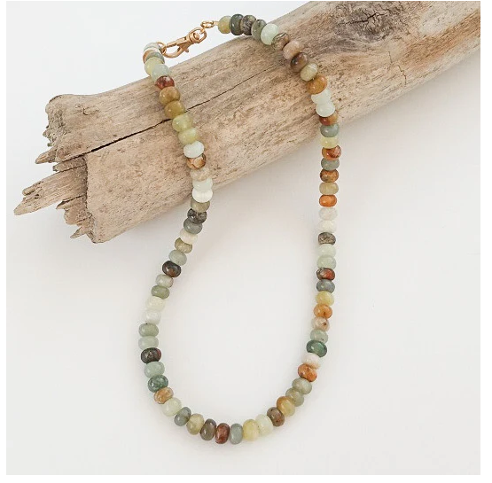 Rondelle 18" Necklace Small Swivel Clasp - Meadow - Gabrielle's Biloxi