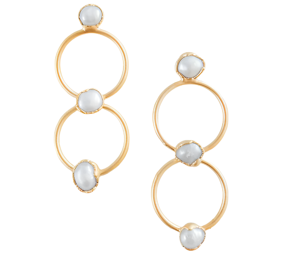 The Ava Luxe Double Hoop w/ Stones - Gabrielle's Biloxi
