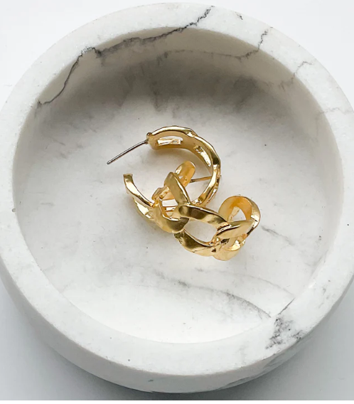 Small Chain Link Earring - Gabrielle's Biloxi