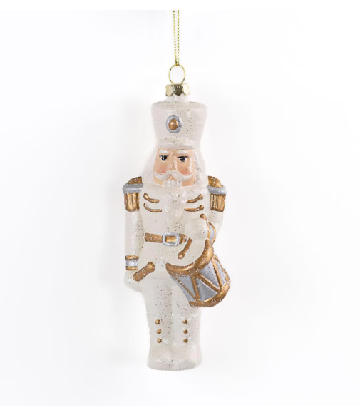 Golden Nutcracker Ornament - White/Gold - Gabrielle's Biloxi