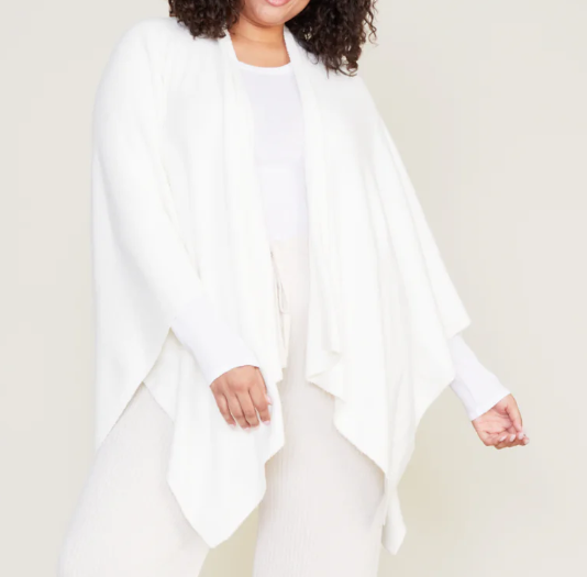 Barefoot Dream CozyChic Lite Heatherd Weekend Wrap - Pearl - Gabrielle's Biloxi