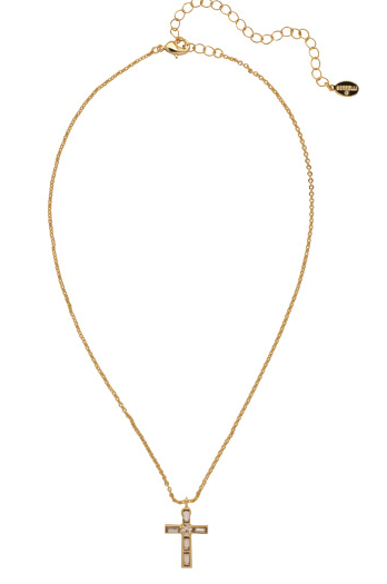 Sorrelli Teagan Cross Pendant Necklace - Crystal - Gabrielle's Biloxi