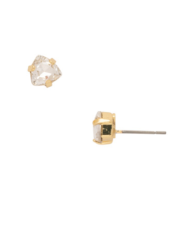 Sorrelli Sedge Stud Earrings - Bright Gold Crystal - Gabrielle's Biloxi