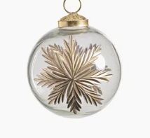 Heirloom Golden Glimmer Glass Ornament - Gabrielle's Biloxi