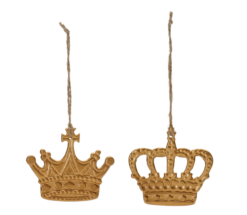 Gold Crown Ornament - Gabrielle's Biloxi