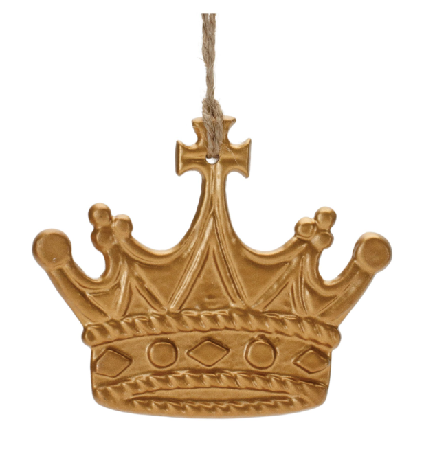 Gold Crown Ornament - Gabrielle's Biloxi