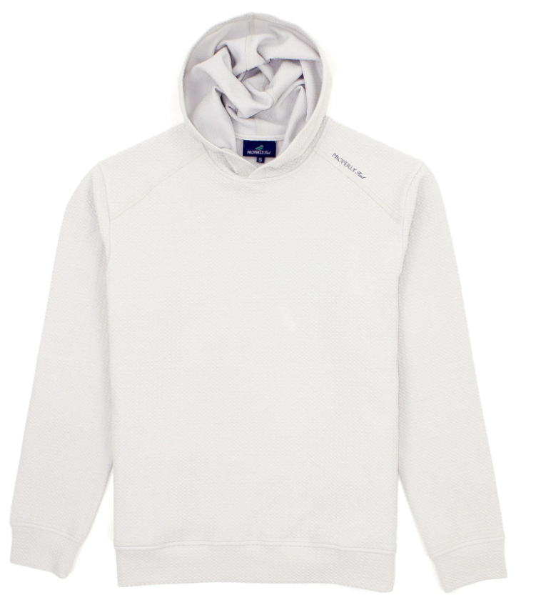 Properly Tied Palmetto Hoodie - Ice Grey - Gabrielle's Biloxi